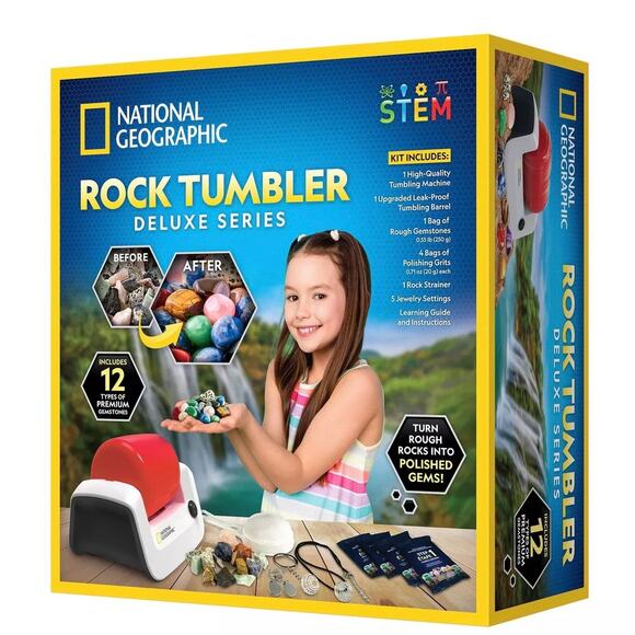 Brand New National Geographic Rock Tumbler Deluxe Series - Picture 2 of 3